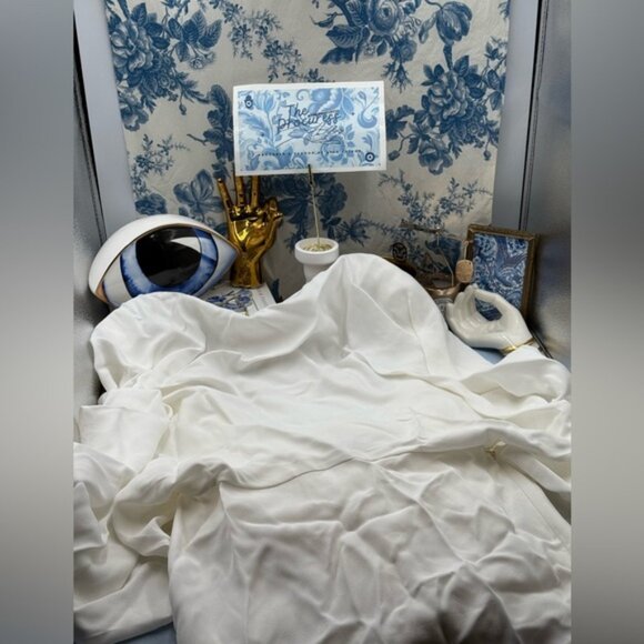 🆕 RAT & BOA 🧿 NWOT Margot Boatneck Long Sleeve Open Back White Maxi, Sz XXS - Picture 14 of 16